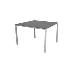Pure bordplate 100x100 cm, nero svart/keramikk, Cane-line