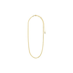 JOANNA flat snake chain halskjede gold-plated, Pilgrim
