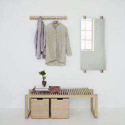 Cutter Coat Rack 72, eik Cutter Coat Rack 72, eik, Skagerak by Fritz Hansen
