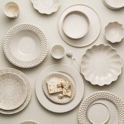 Lace tallerken 20 cm, sand Lace tallerken 20 cm, sand, Mateus
