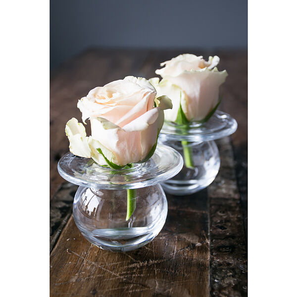 Boblen vase mini 7 cm, klar, Magnor