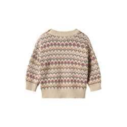 Jacquard Pullover Harlow, 3191 offwhite, Wheat