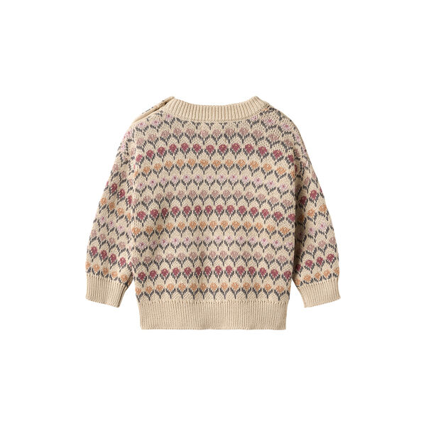 Jacquard Pullover Harlow, 3191 offwhite, Wheat