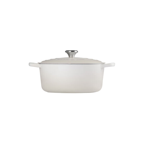 Signature rund gryte Ø 28 cm, meringue, Le Creuset