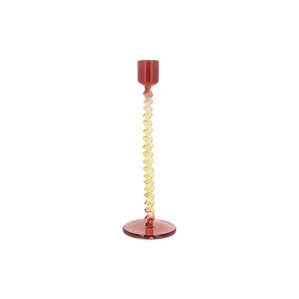 Styles glass lysestake, red/yellow, Villa Collection