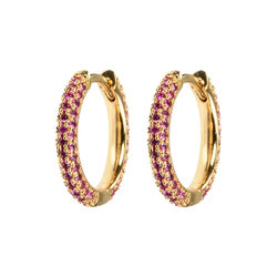 Emilia medium stone hoops, Emilia by Bon Dep