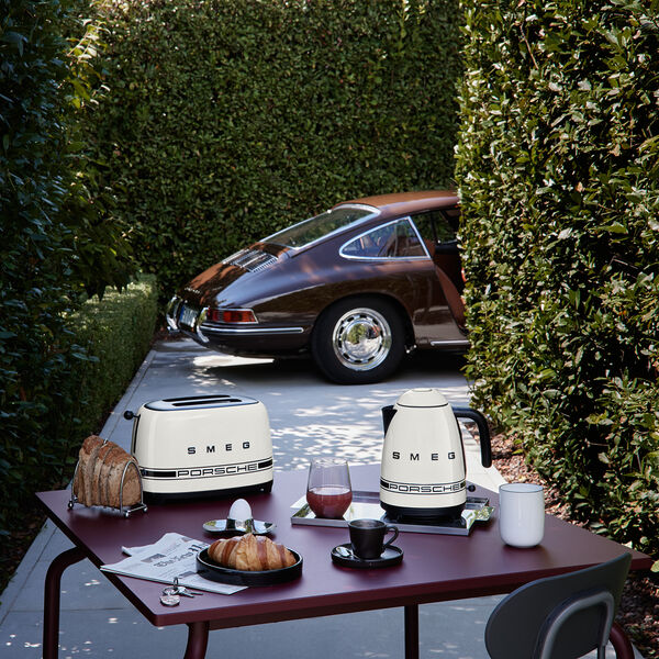 Porsche x Smeg Brødrister 2 skiver, carrara white, Smeg