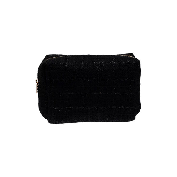 Tweed Make-Up Pouch Small, black, DARK department