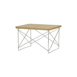 Occasional Table LTR, natural chestnut/stainless steel, Vitra 