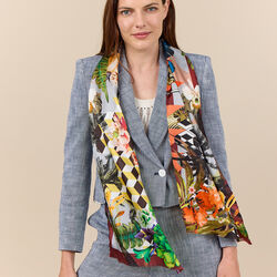 DECOUPAGE skjerf, Bella Ballou