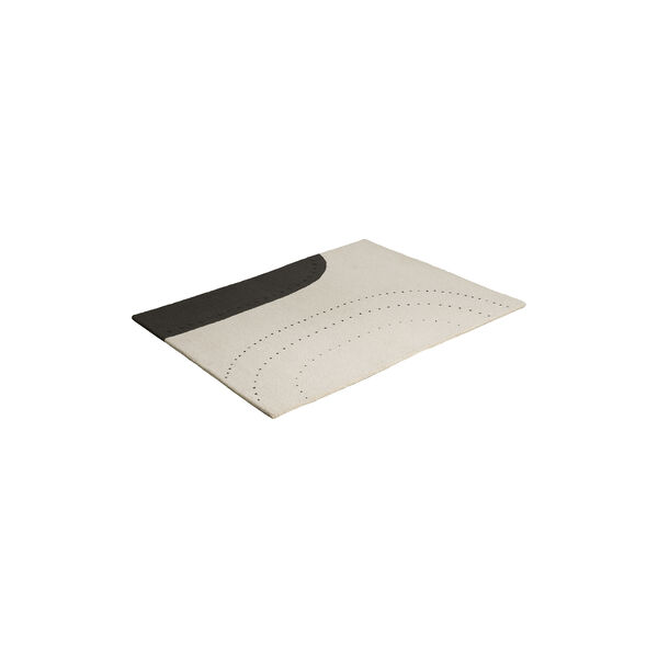 Dotted Balance gulvteppe, hvit/svart, Fritz Hansen