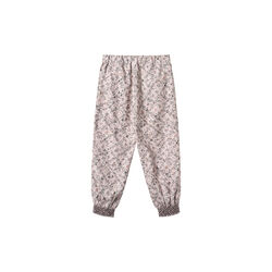 Trousers Lined Sara, 9559 lilac checked flowers, Wheat