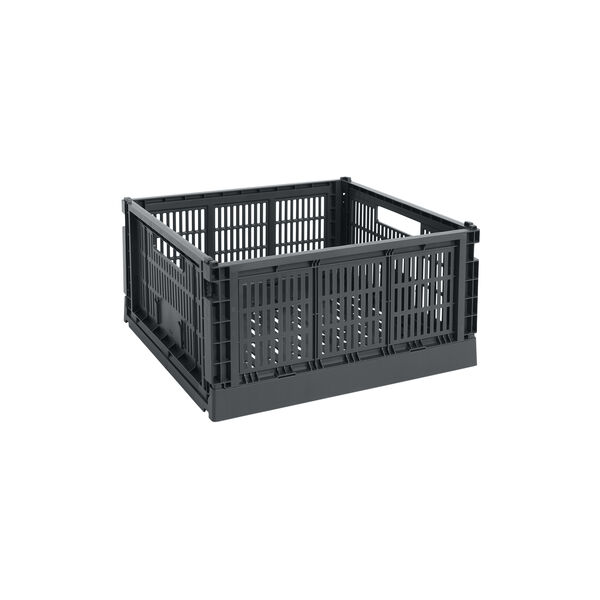 HAY Colour Crate Large Square, charcoal, HAY