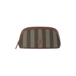 Cosmetic Pouch Small, green stripe, CAMILLA PIHL