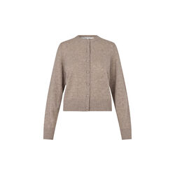 Amala Knit Cardigan, midi brown melange, Second Female