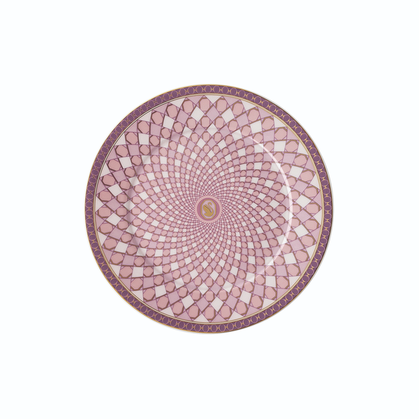 Signum Tallerken &Oslash; 18 cm, rose, Rosenthal x Swarovski