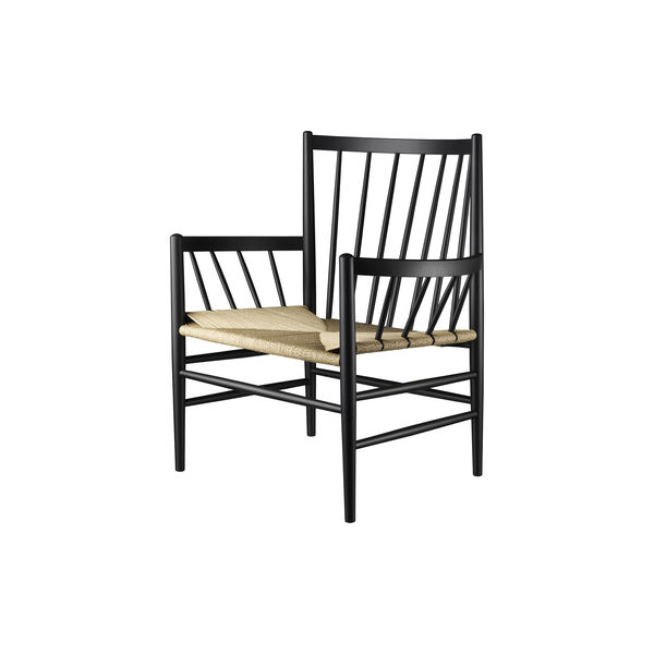 J82 loungestol, sort/natur J82 loungestol, sort/natur, FDB Møbler