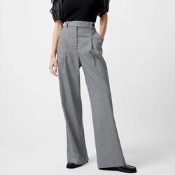 HOLDEN HOUNDSTOOTH TROUSER,  black/ecru, French Connection