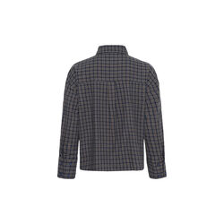 MWLennie Boxy Check Shirt, dark sapphire blue check, My Essential Wardrobe