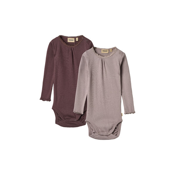 2 Rib Body L/S Lotta, 9581 purple fudge, Wheat