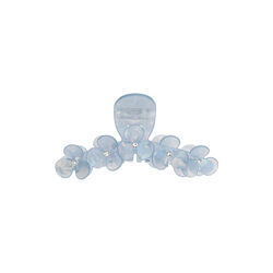 Flower H&aring;rklemme X Large, cool blue w/crystal, DARK department