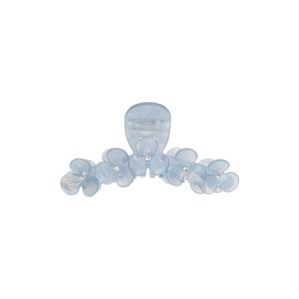 Flower H&aring;rklemme X Large, cool blue w/crystal, DARK department