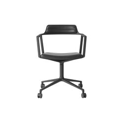VIPP452 Swivel Chair with Castors, black/black VIPP452 Swivel Chair with Castors, black/black, Vipp