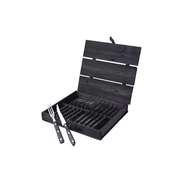 Old Farmer Classic biff/grillbestikk, stål/sort, Gense