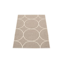 Boo gulvl&oslash;per, dark linen/vanilla, Pappelina