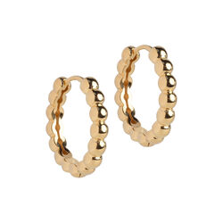 Ball Hoops Large, gullbelagt, ENAMEL Copenhagen