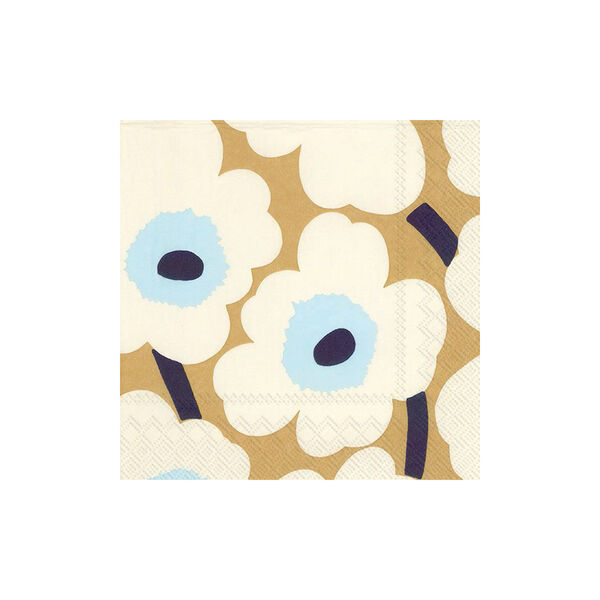 Lunsjserviett Marimekko Unikko, kremfarget goll, Vinding