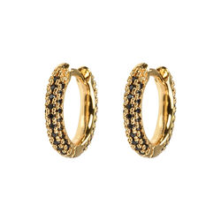 Emilia small stone hoops, Emilia by Bon Dep