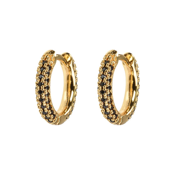 Emilia small stone hoops Emilia small stone hoops, Emilia by Bon Dep