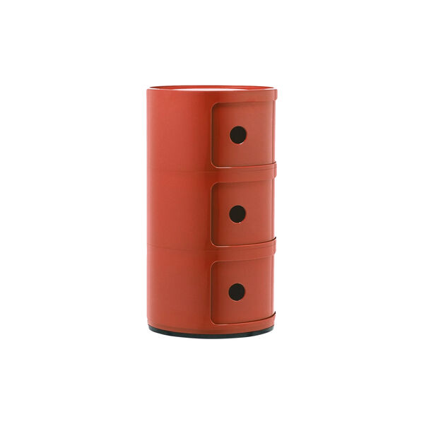 Componibili 3 elementi oppbevaringsbord, arancio, Kartell