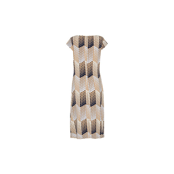 Medi Dress w. Twist, blue grafic dot, Ilse Jacobsen Hornb&aelig;k