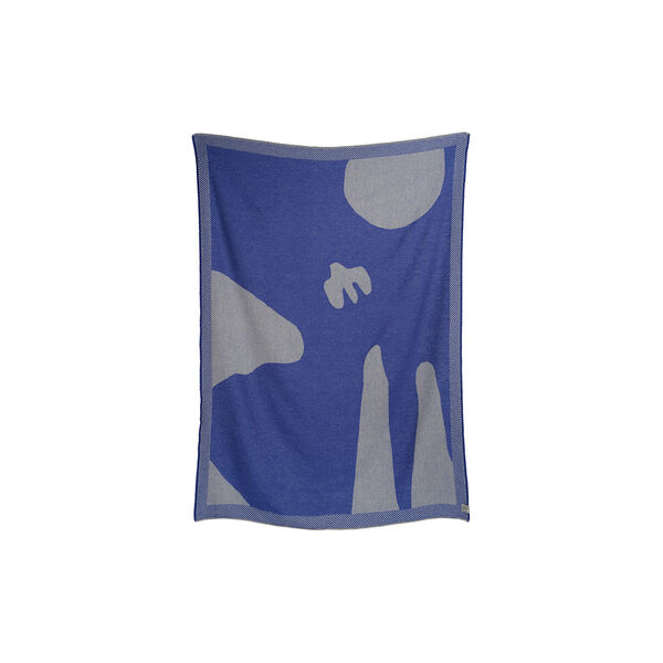 House on the Hill Throw, blue, R&oslash;ros Tweed