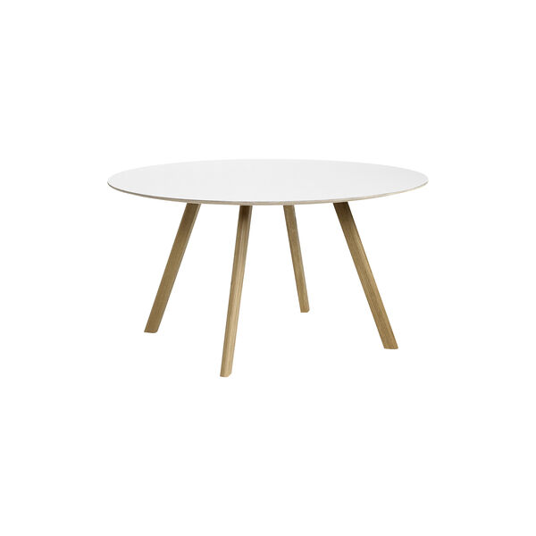 CPH25 spisebord, clear lacquer oak/white, HAY