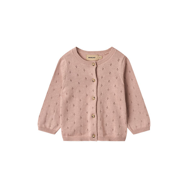 Knit Cardigan Maia, 2487 rose powder, Wheat