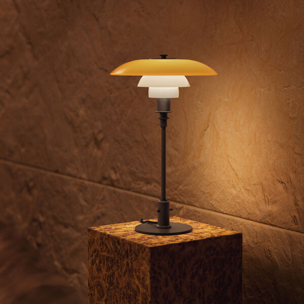 PH 3/2 Bordlampe Centenary Edition, amber/opal white, Louis Poulsen