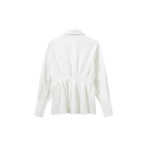 MIKRASW FITTED SHIRT WITH PLEATS, off white, Sofie Schnoor