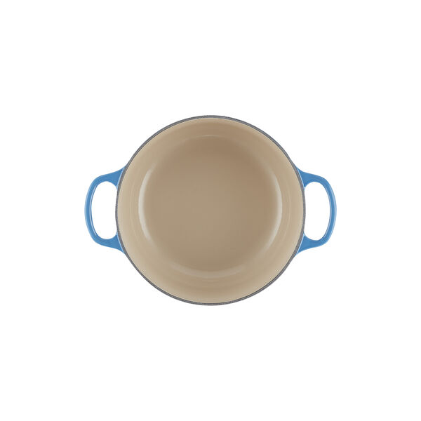 Signature st&oslash;pejern rund gryte &Oslash; 20 cm, azure blue, Le Creuset