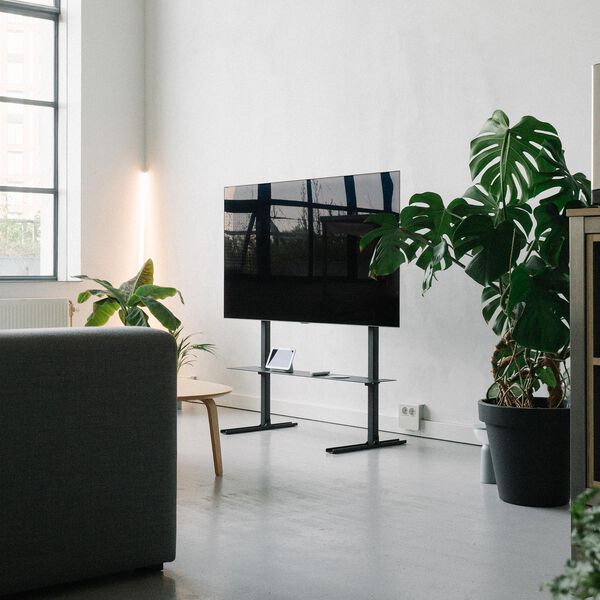 Plate Shelf, charcoal, Pedestal