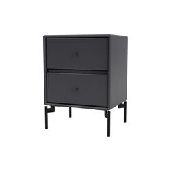 DRIFT nattbord med ben, anthracite/black, Montana Furniture