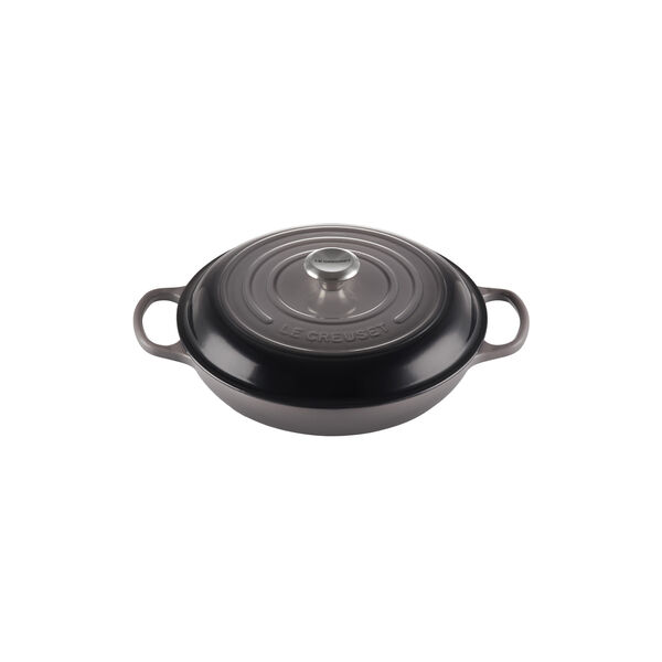 Signature st&oslash;pejern buffetgryte 30 cm, flint, Le Creuset