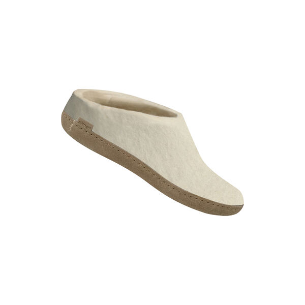 Filttøffel, white, Glerups