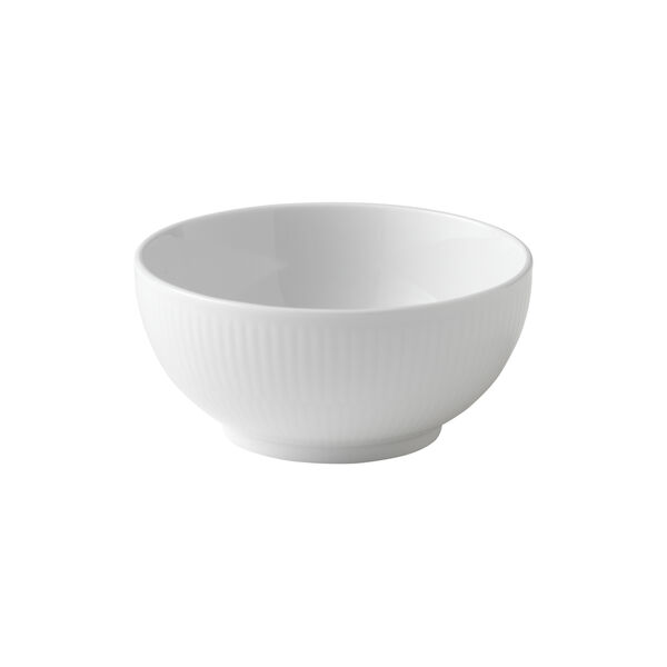 Hvit Riflet skål 47 cl Hvit Riflet skål 47 cl, Royal Copenhagen