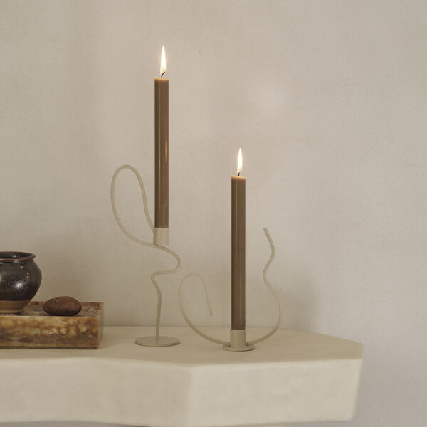 Valse Lysestake H&oslash;y, cashmere, Ferm Living