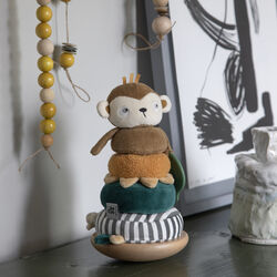 Maci the Monkey Stacking & Tilting Toy, Sebra