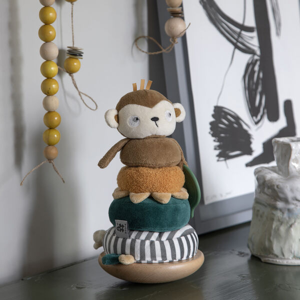 Maci the Monkey Stacking & Tilting Toy, Sebra