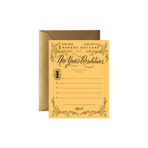 New Years Resolution kort, Parlebo